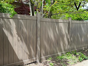 Ontario Green Cedar, 2 Rail, Privacy Fence